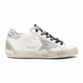 Superstar Snake-print And Glitter Sneakers In White