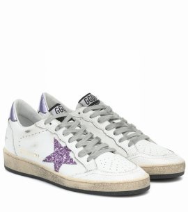 Ball Star Sneakers In White Leather