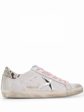 Super-star Snakeskin-effect Sneakers In White