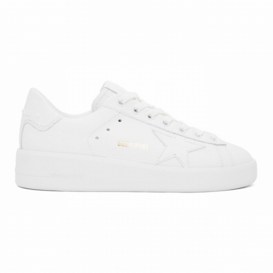 Pure Leather Low-top Sneakers In White