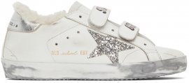 Shearling & Glitter Old School Sneakers