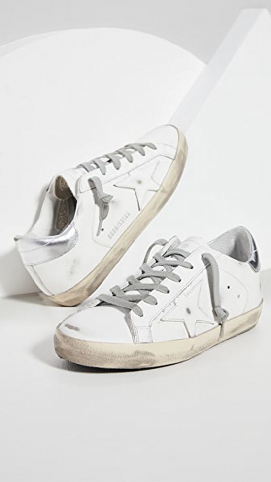 Superstar Sneakers In White/silver