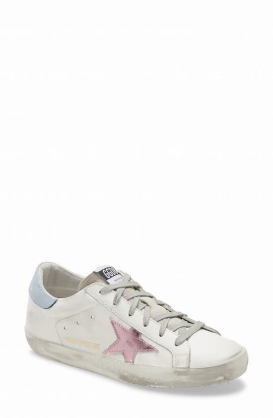 Super Star Low Top Sneaker In White Leather