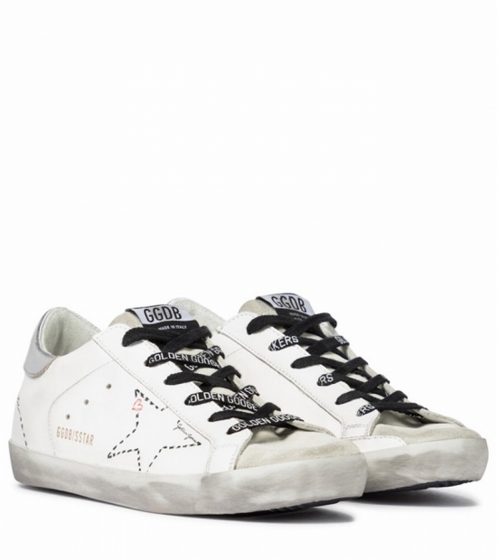 Superstar Leather Sneakers In White