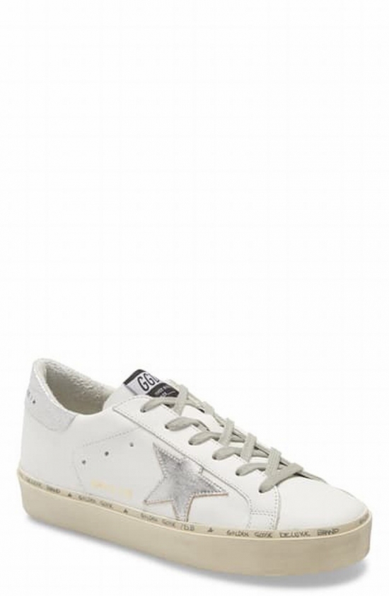 Hi Star Leather Sneakers In White