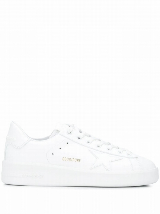 Pure Leather Low-top Sneakers In White