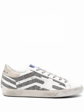 Super-star Flag-motif Low-top Sneakers In White