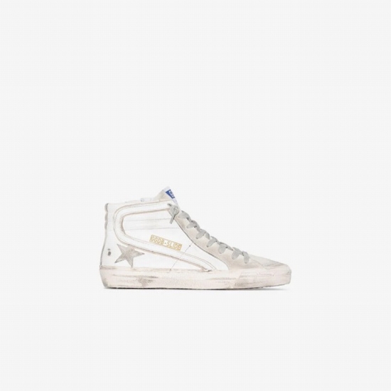 White Carry Over Slide High-top Sneakers