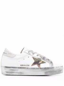 Women's Hi Star Low Top Sneakers In White/camo