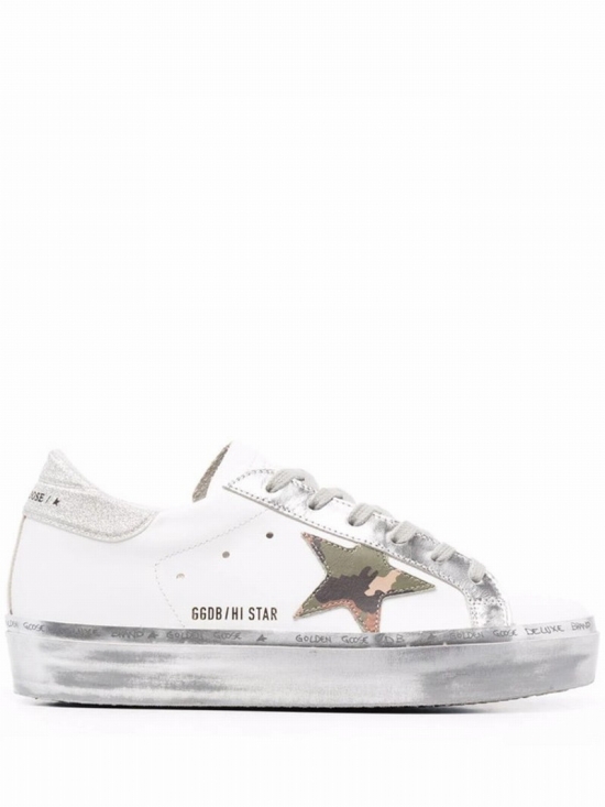 Women's Hi Star Low Top Sneakers In White/camo