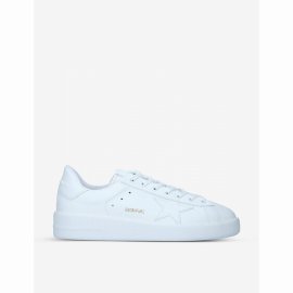 Men's White Men's Pure Star Leather Trainers