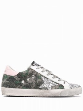 Silver Super-star Low Sneakers In Grey