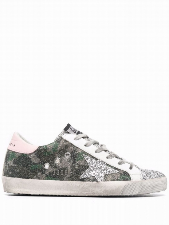 Silver Super-star Low Sneakers In Grey