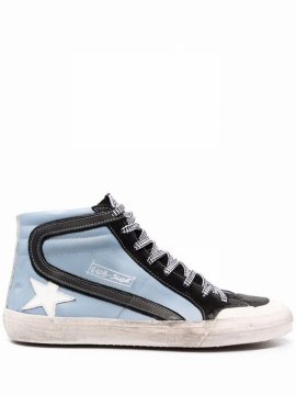 Slide High-top Sneakers In Blau