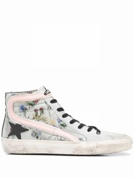 Slide High-top Sneakers In Neutrals