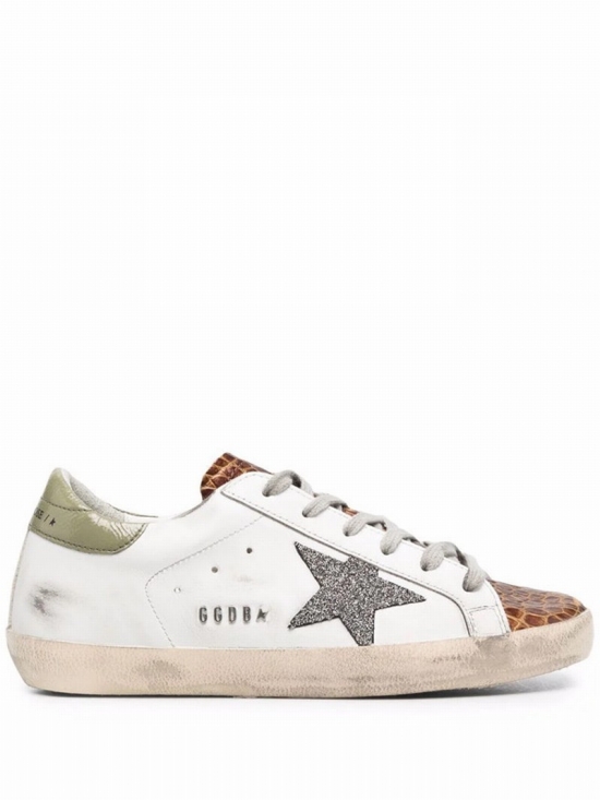 Super-star Low-top Lace-up Sneakers In White