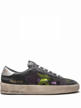 Stardan Glitter-detail Sneakers In Black