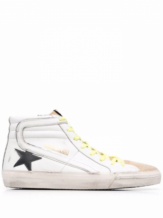 Slide High-top Sneakers In Weiss