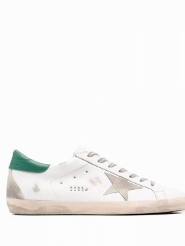 Men's White Leather Sneakers