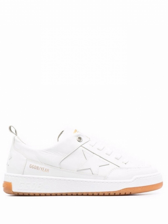 Yeah Star Leather Low-top Sneakers In White