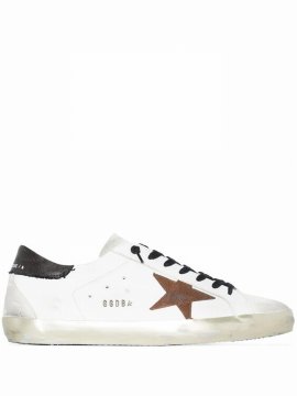 Deluxe Brand Men's Super-star Low Top Sneakers In White/chestnut