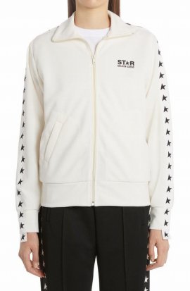 Denise Zip-up Track Jacket In White