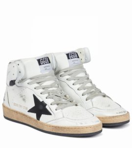 Sky Star Leather Sneakers In White