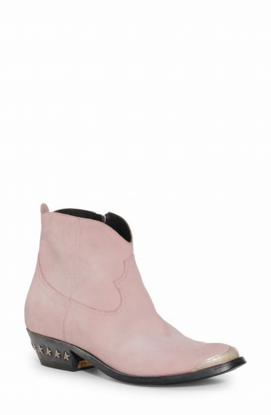 Young Western Boot In Baby Pink