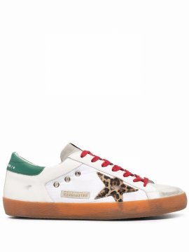 Super-star Animal-print Sneakers In White