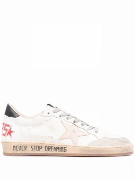 Ball Star Low Top Sneakers In White