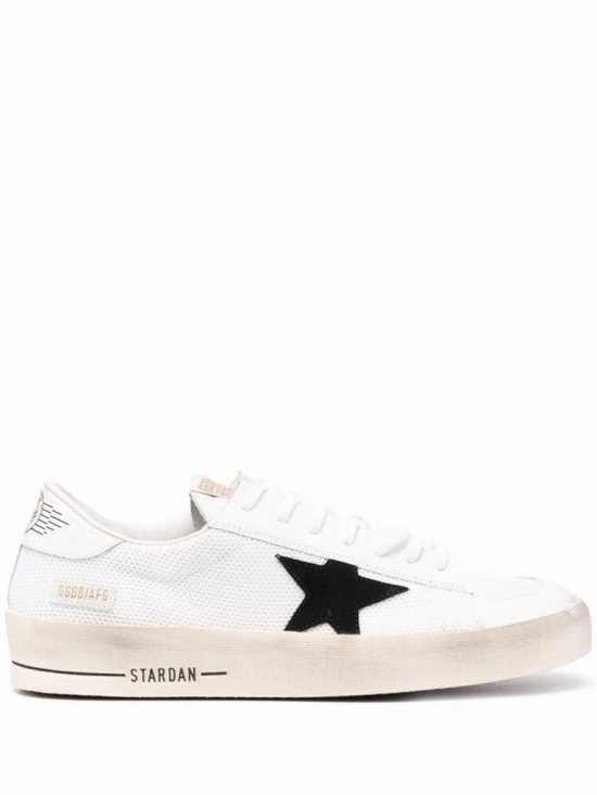 Laced With Star Patch Sneakers In White