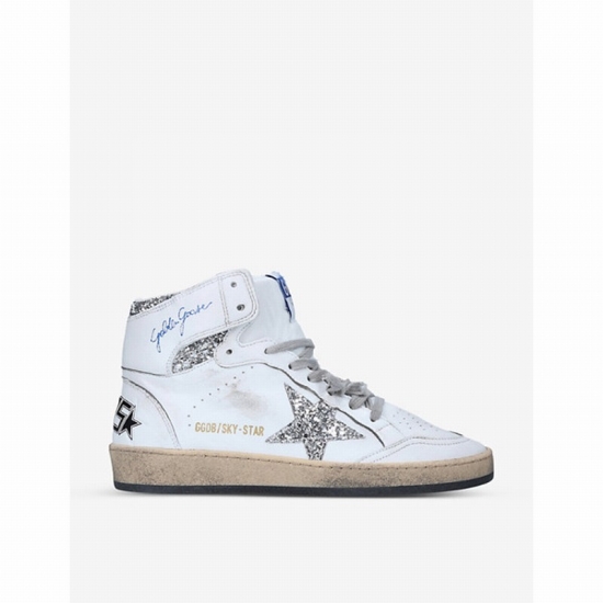 Women's White/oth Women's Sky Star 80185 Leather High-top Trainers