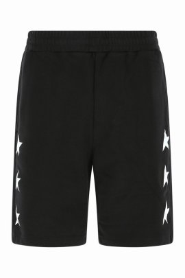 Black Diego Star Bermuda Shorts