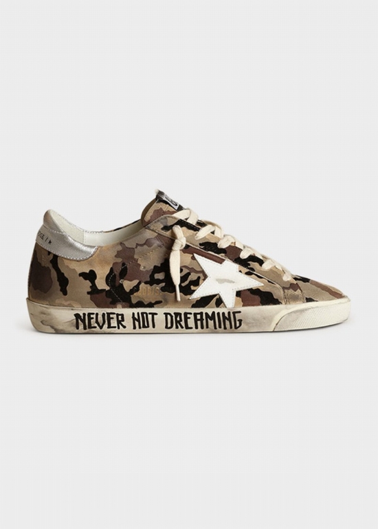 Superstar Camo Script Low-top Sneakers In Multi