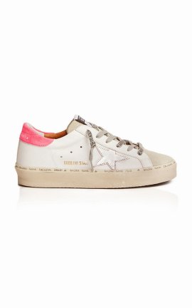 Women's Hi Star Platform Suede-trimmed Leather Sneakers In White