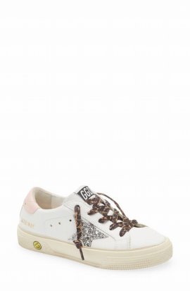 Kids' May Low Top Sneaker In White/ Silver/ Rose Quartz