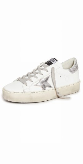 Hi Star Platform Sneakers In White/silver