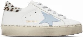 White Leopard Hi Star Sneakers In 10871 White/powder B