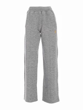 Heather Gray Cotton Dorotea Jogging Pants In Grey