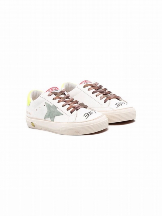 Teen May Slogan-print Low-top Sneakers In White