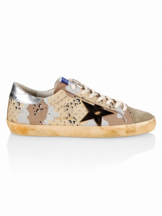 Super-star Camouflage Print Sneakers In Camo Multi