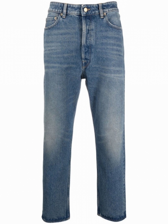 `golden` `happy` Medium Stone Washed Jeans In Blue