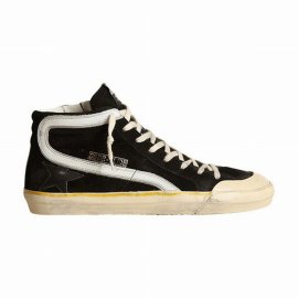 Slide Penstar High-top Sneakers In Black Silver White