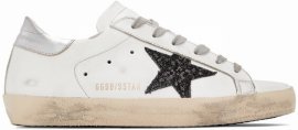 Ssense Exclusive White Glitter Superstar Sneakers