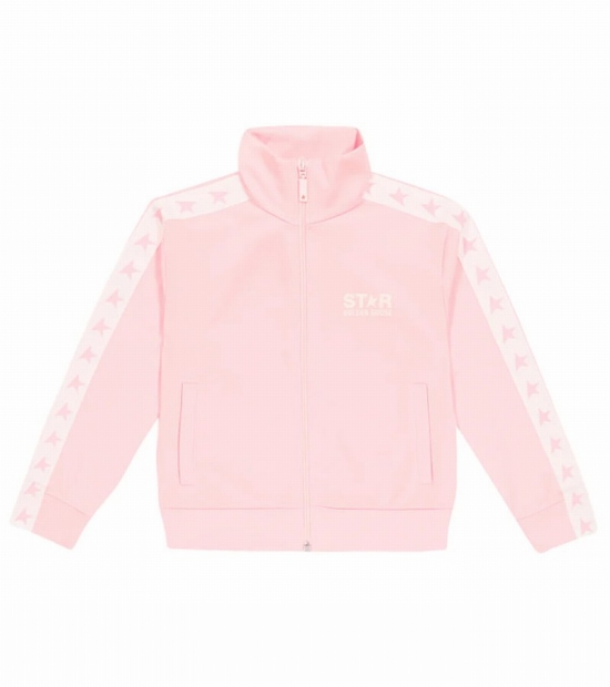 Little Girl's & Girl's Star Track Jacket In Pink & Purple