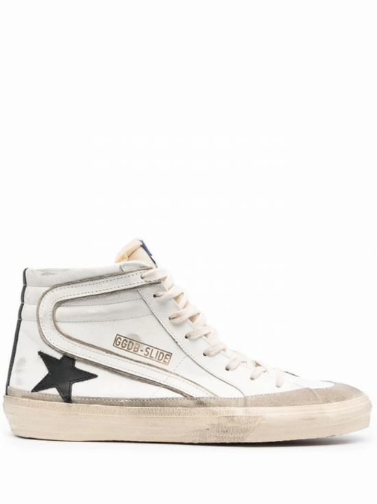 Slide High-top Sneakers In Weiss