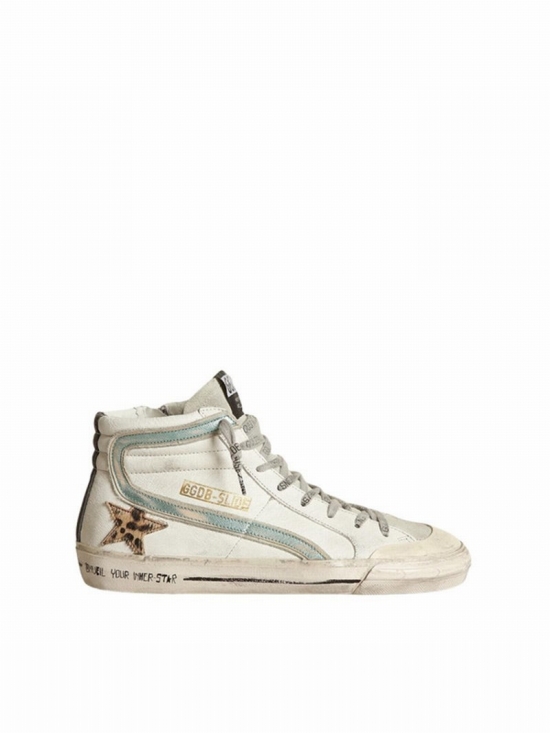 Slide Nappa Upper Suede Toe Leo Horsy Star Leather List Vintage Laminated Wave Signature Foxing In White