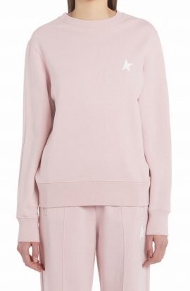 Athena Sweatshirt In Rose-pink Cotton