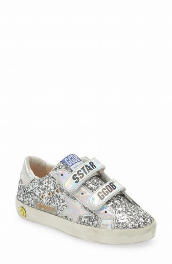 Kids' Old School Low Top Sneaker In Silver