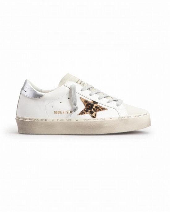 Hi Star Animal-print Court Sneakers In White Ice Beige